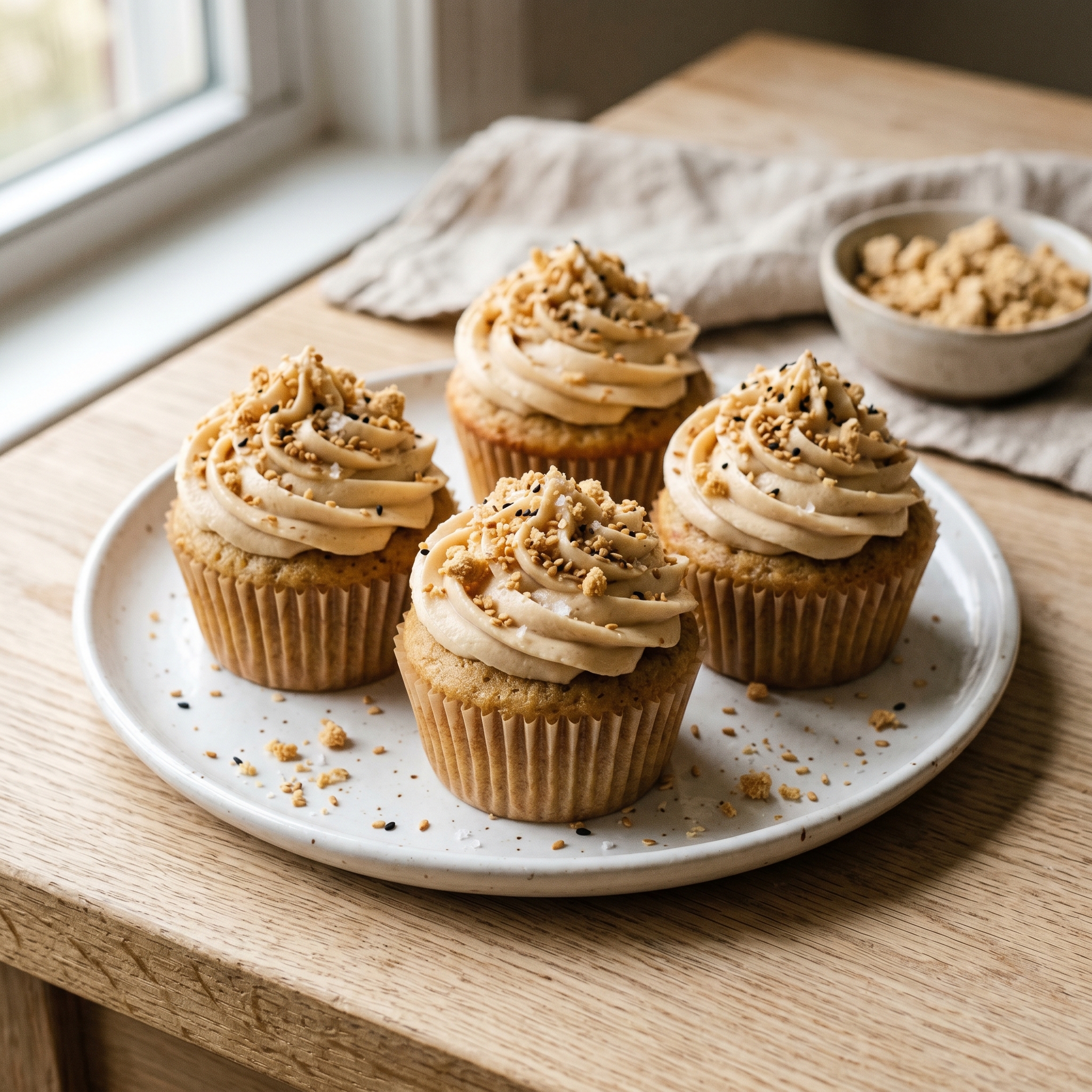 Halva Tahini Cupcakes