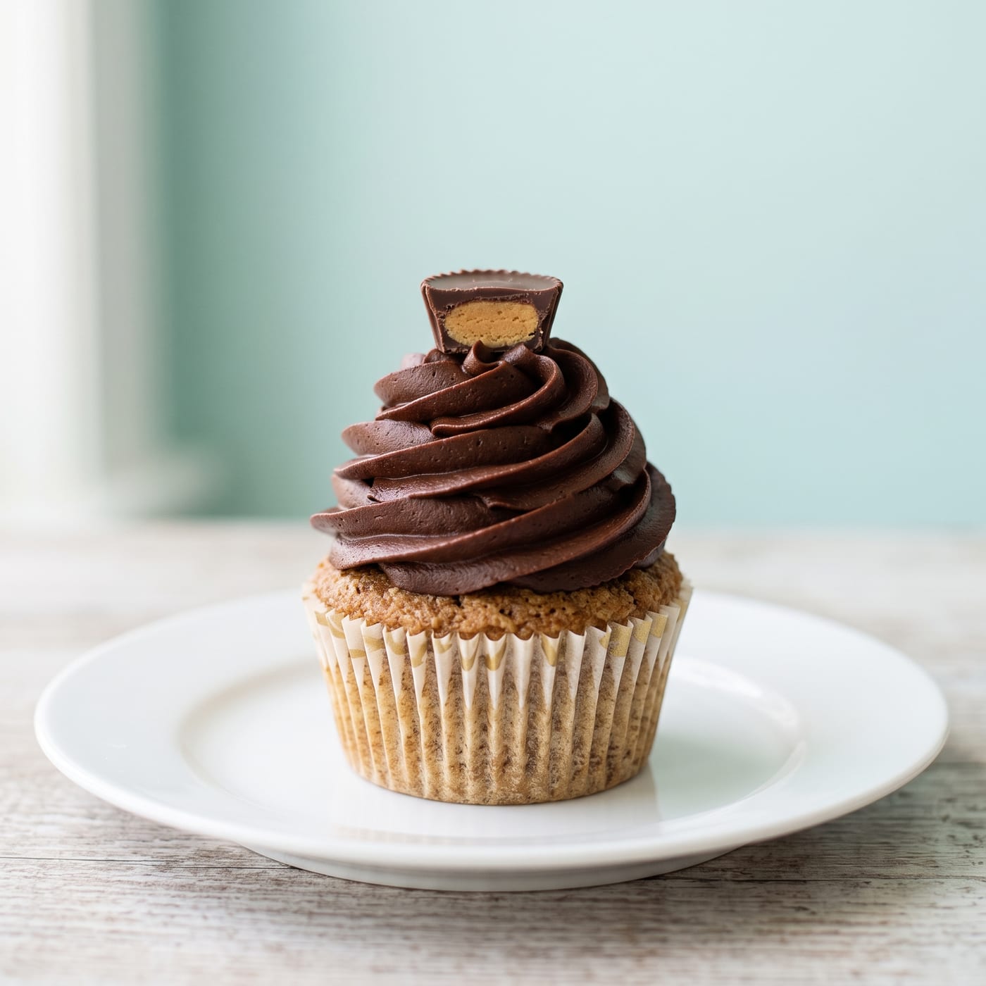 Keto Peanut Butter Cup Cupcakes