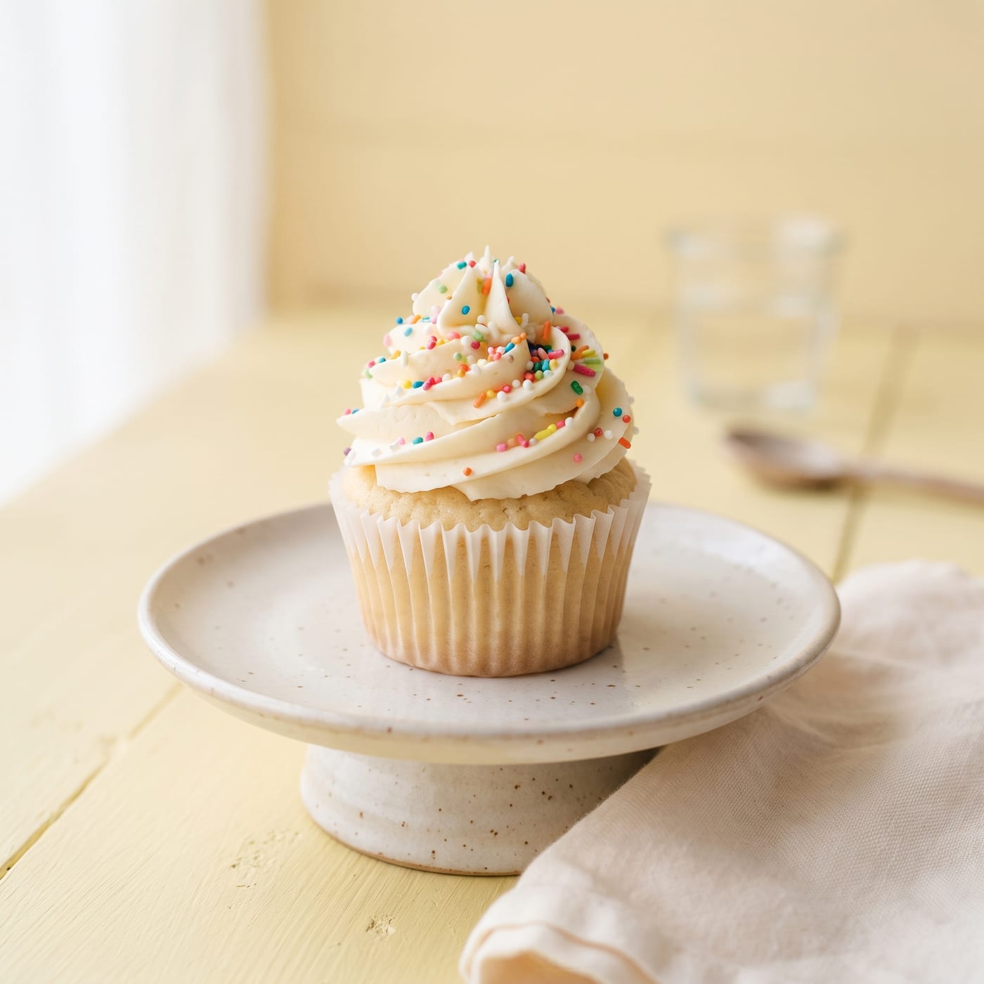 Nut-Free Vanilla Celebration Cupcakes