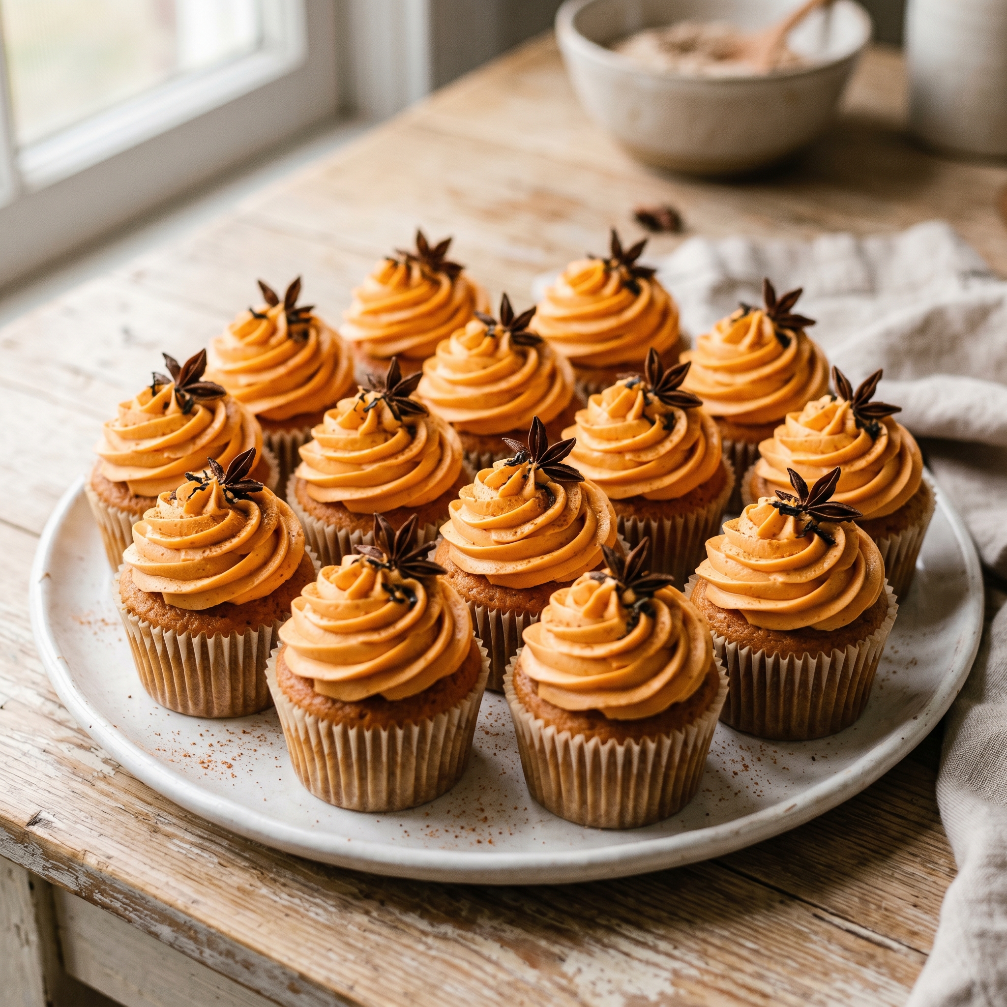 Thai Tea Cupcakes