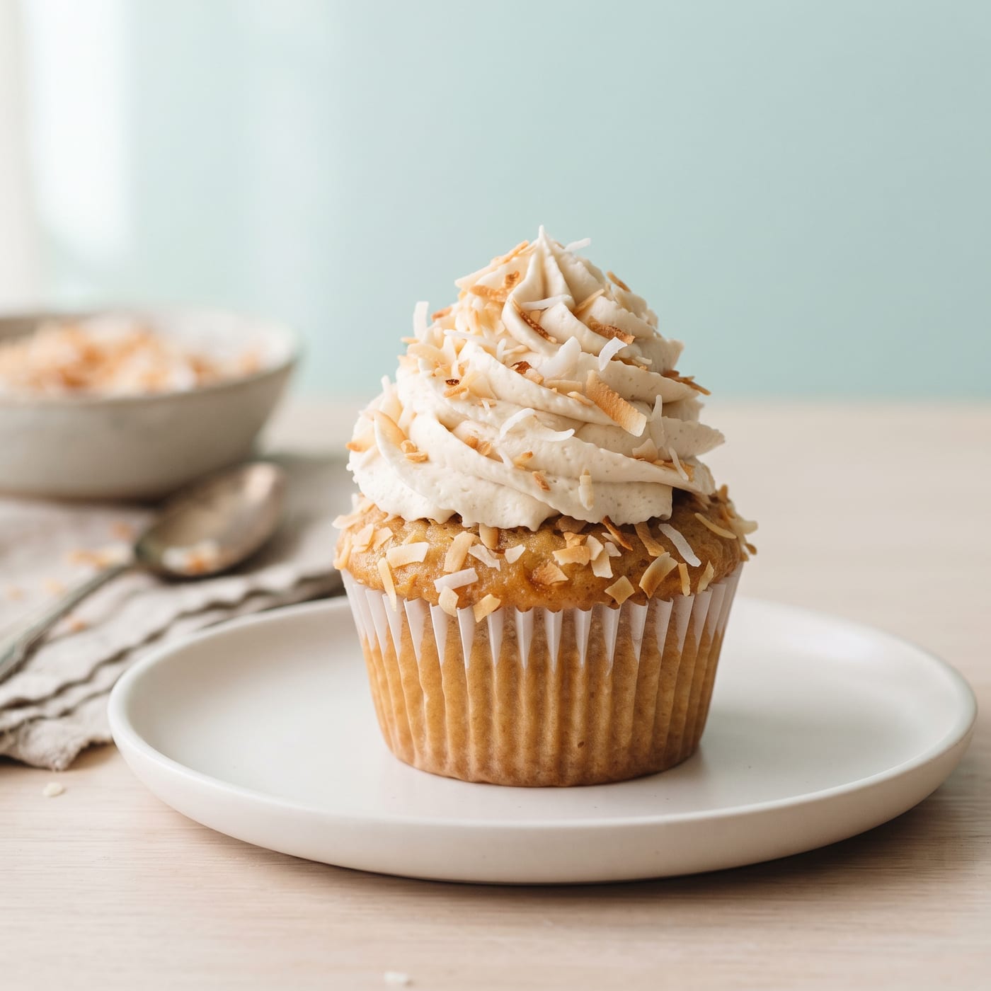 Vegan Coconut Cloud Cupcakes