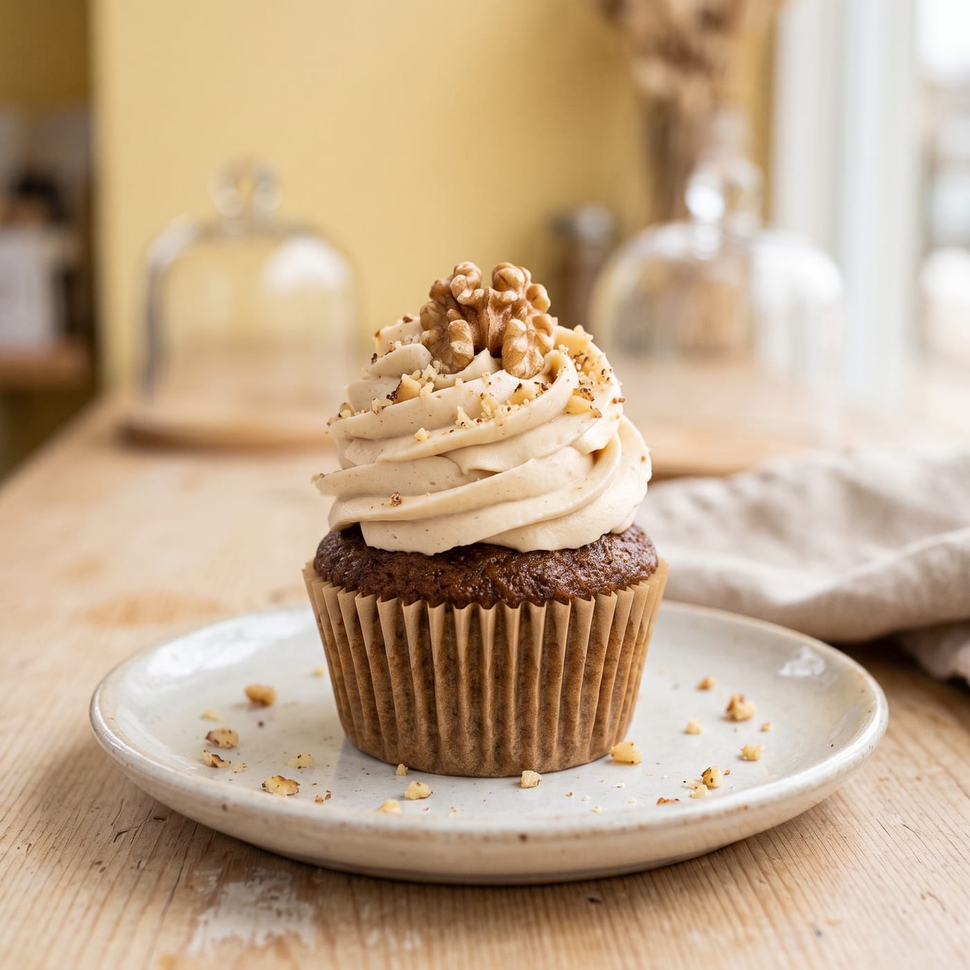 Vegan Maple Walnut Cupcakes