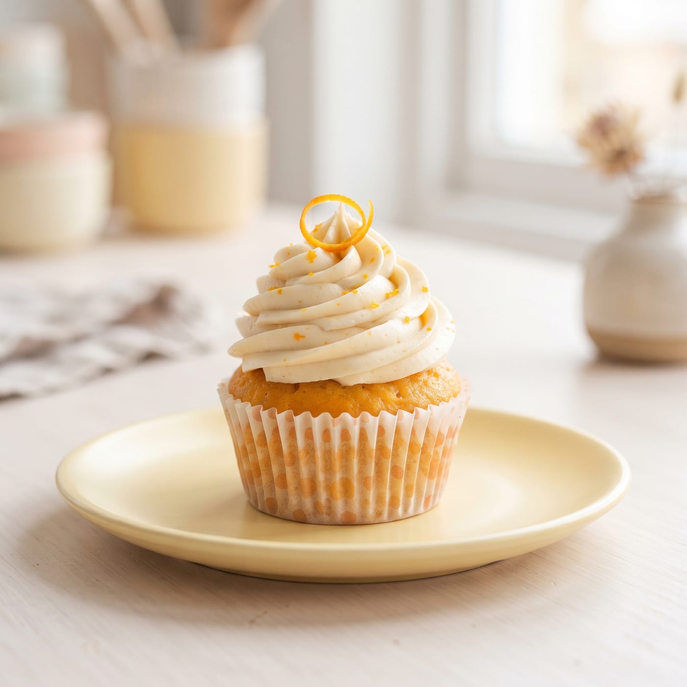Vegan Orange Cream Cupcakes
