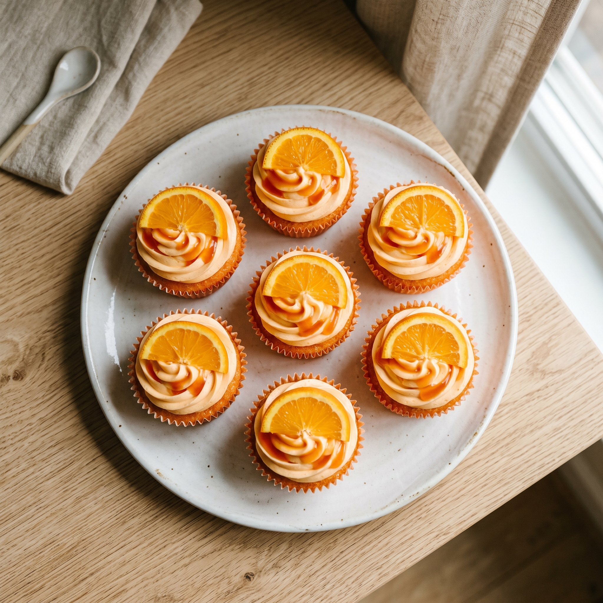 Aperol Spritz Cupcakes