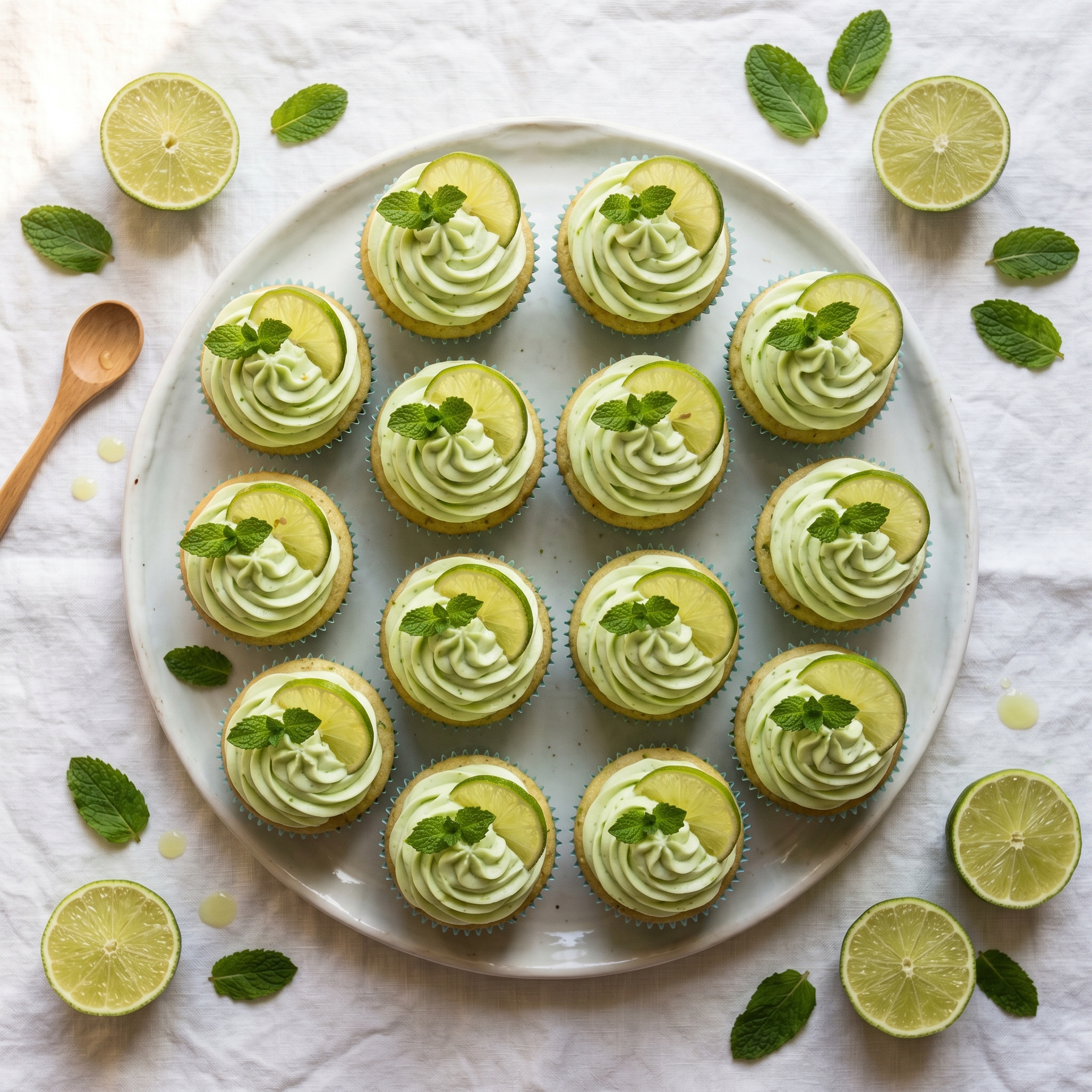 Mojito Lime Mint Cupcakes