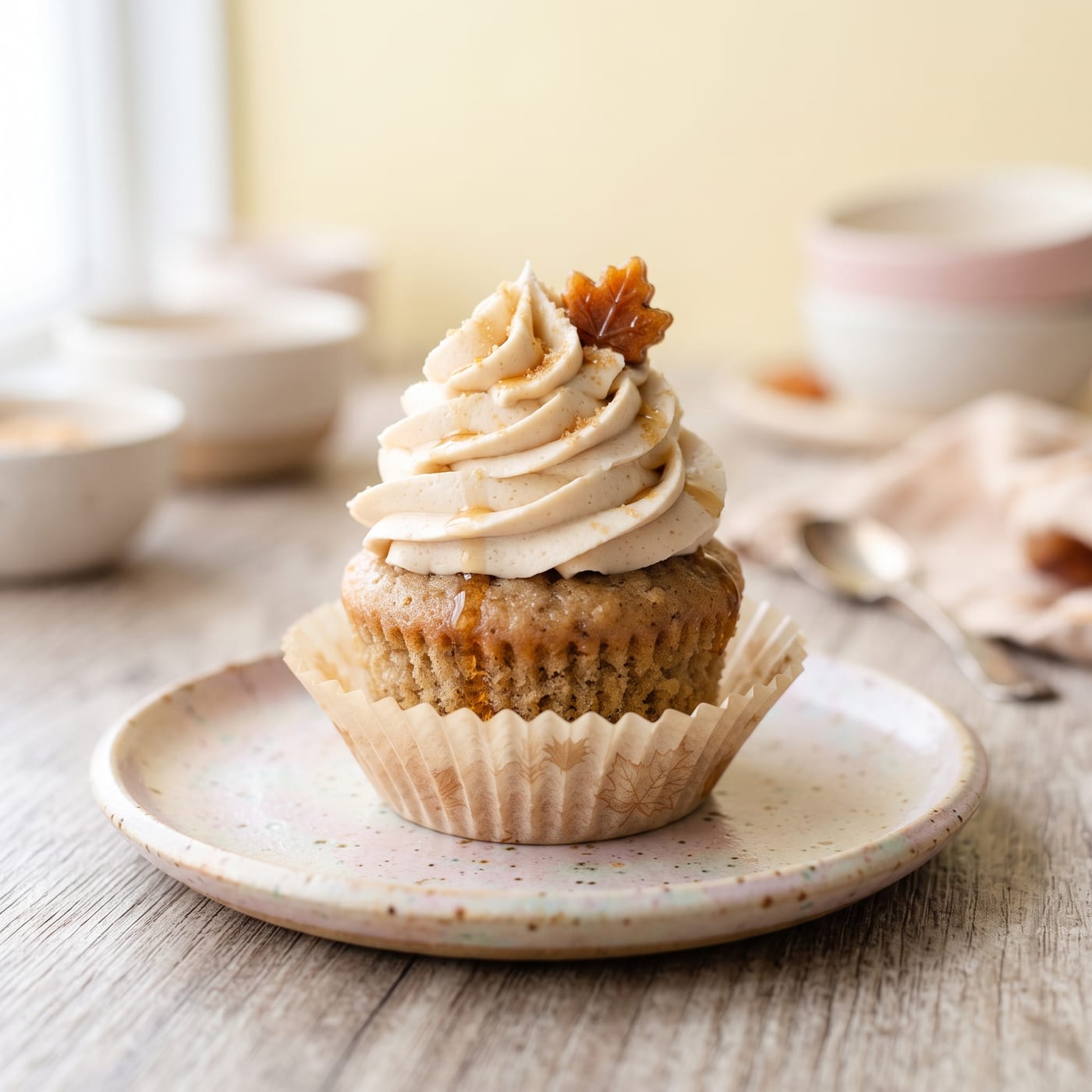 Nut-Free Brown Sugar Maple Cupcakes