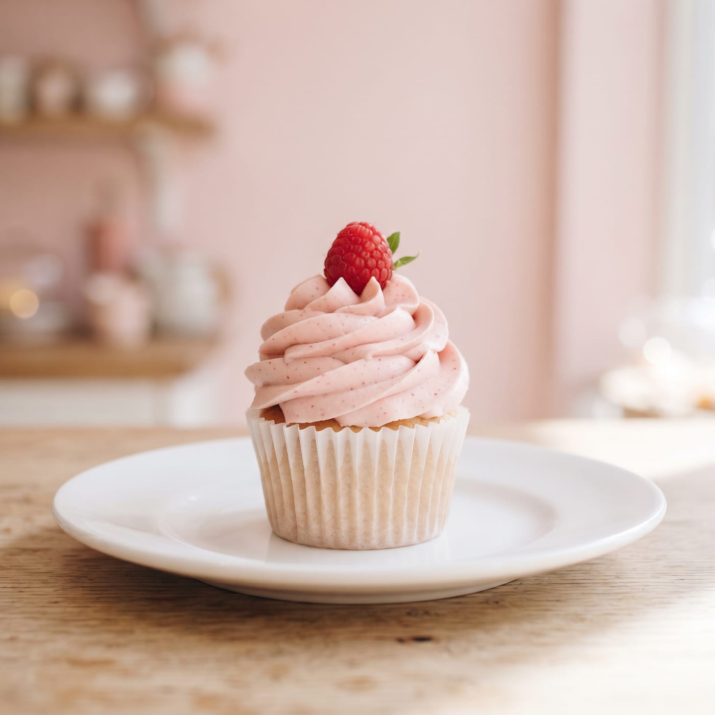 Nut-Free Raspberry Cream Cupcakes
